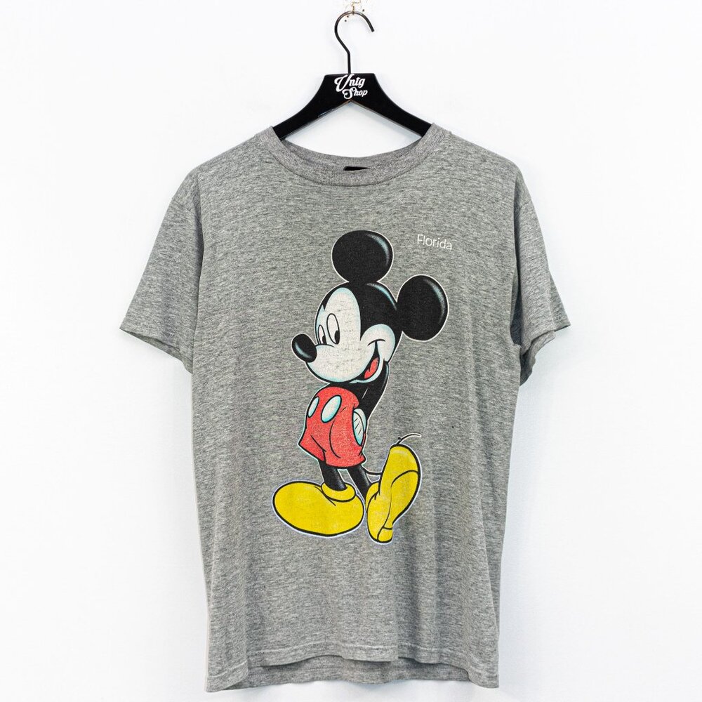 Y2K Sherry's Best Mickey Mouse Florida Distressed T-Shirt Size Small